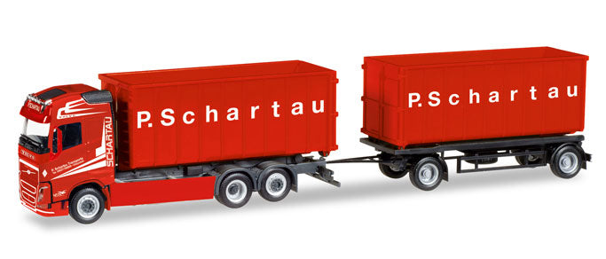 308571 Volvo FH Gl. Abrollmulden-Hängerzug "P. Schartau Transporte"