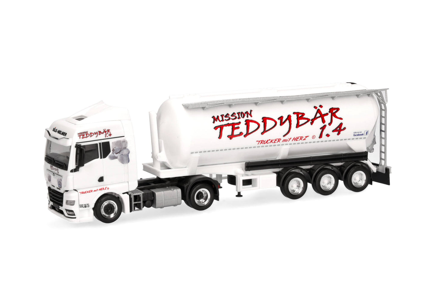 HERPA MAN TGX GM Silo-Sattelzug "Silo Melmer / Teddybär 1.4" (Österreich/Imst)