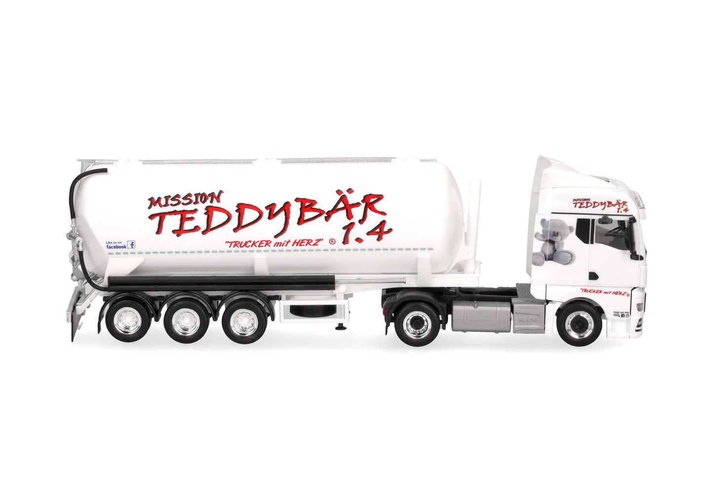 HERPA MAN TGX GM Silo-Sattelzug "Silo Melmer / Teddybär 1.4" (Österreich/Imst)