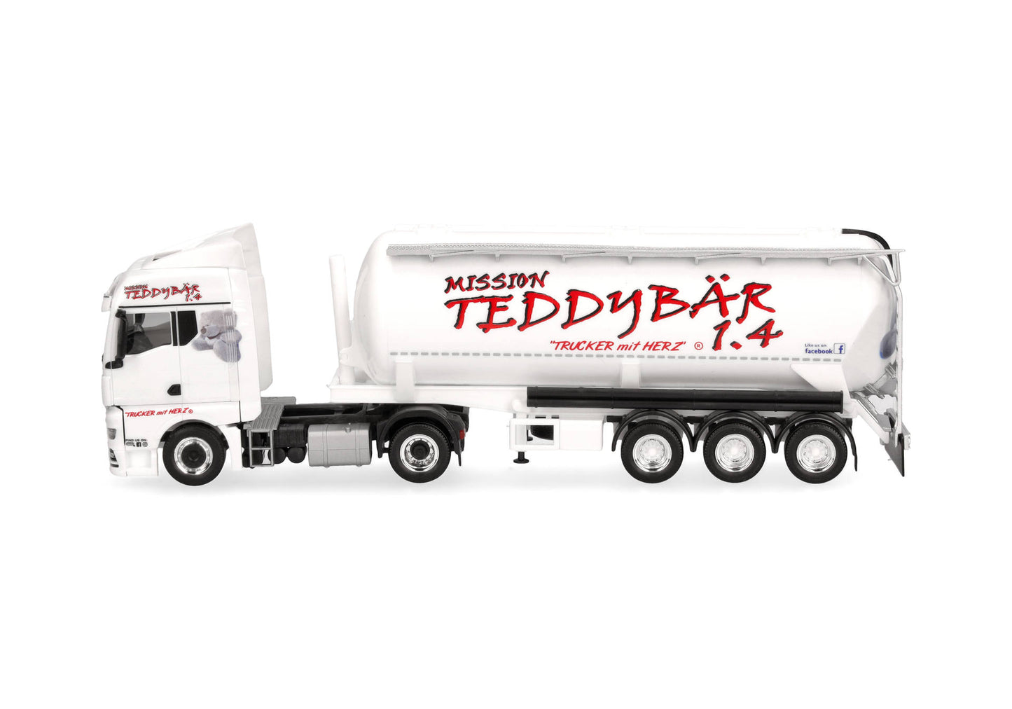 HERPA MAN TGX GM Silo-Sattelzug "Silo Melmer / Teddybär 1.4" (Österreich/Imst)