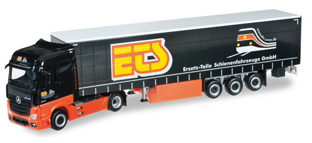 914697 Mercedes-Benz Actros Bigspace Gardinenplanen-Sattelzug "Ersatzteile Schienenfahrzeuge GmbH"