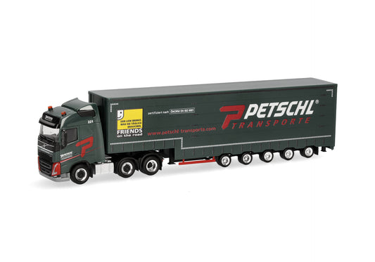 HERPA Volvo FH GL 2020 Volumenplanen-Sattelzug "Petschl"