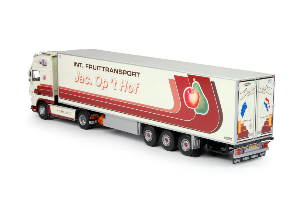 64508 DAF  XF 105 Super Space Cub mit Kühlaufleger - Jac.Op`t Hof