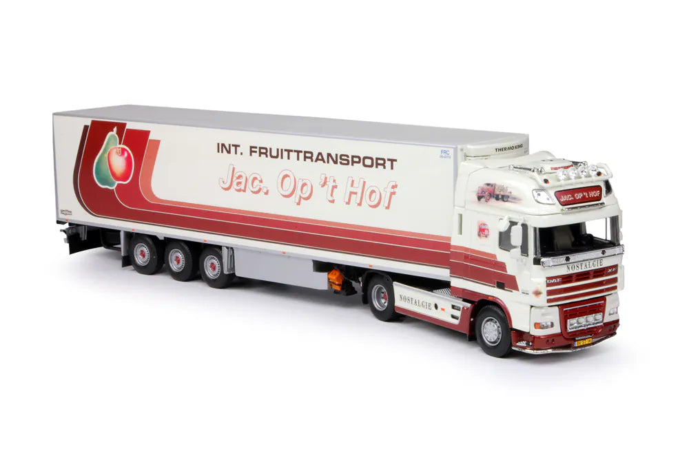 64508 DAF  XF 105 Super Space Cub mit Kühlaufleger - Jac.Op`t Hof
