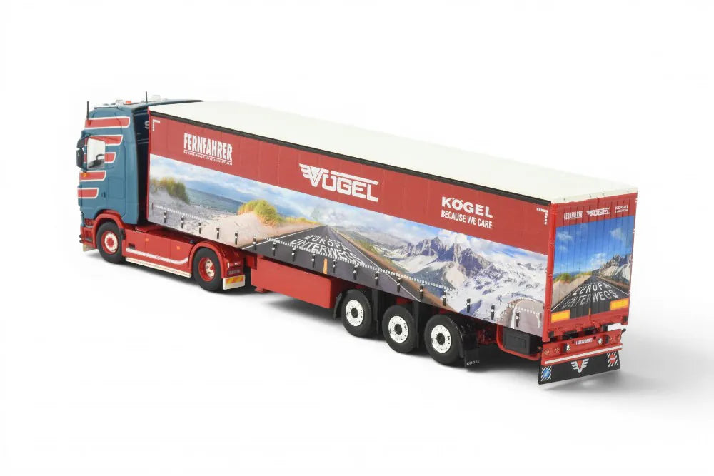 89501  Scania Schiebeplanen Auflieger "VÖGEL" NEU OVP