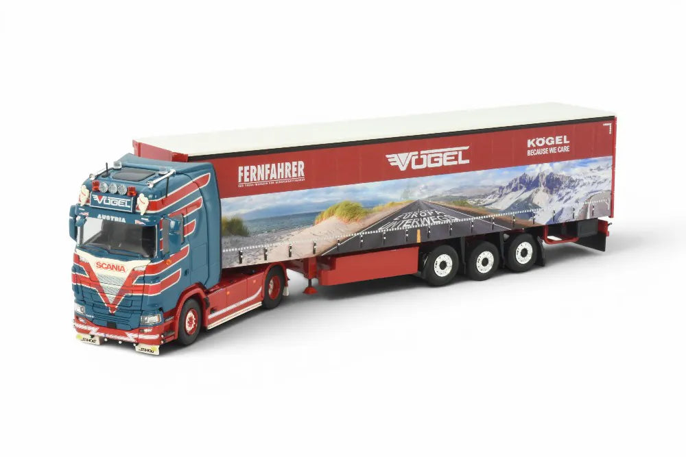 89501  Scania Schiebeplanen Auflieger "VÖGEL" NEU OVP