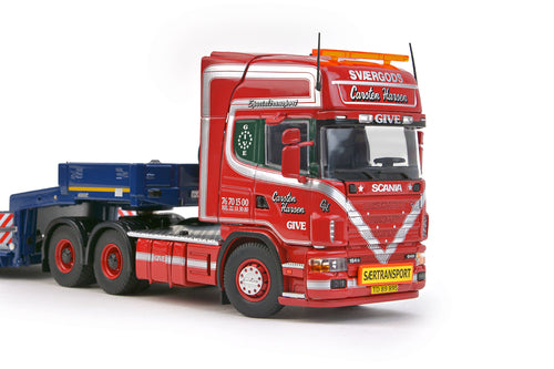 33-0008 Give Carsten Hansen Scania R4 Topline 6x4 - Goldhofer 3 axle low loader